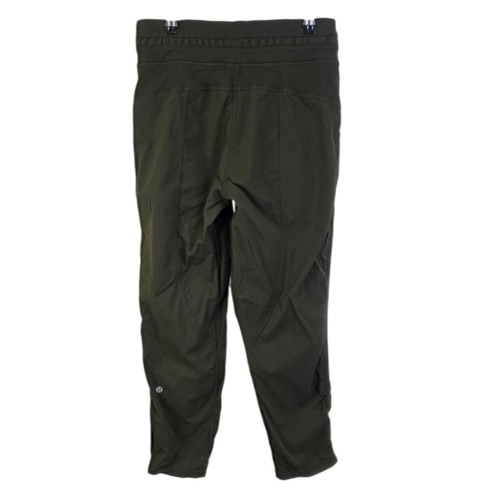 Lululemon Dance Studio Crop, 25" Dark Olive, Swift, Mid Rise, Athletic, Size 4 - Picture 2 of 10